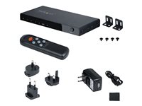 StarTech.com 4-Port 8K HDMI , HDMI 2.1 er 4K 120Hz HDR10+, 8K 60Hz UHD, HDMI  4 In 1 Out, Auto/Manual Source ing, Remote Control and Power Adapter Included - 7.1 Channel Audio/eARC (4PORT-8K-HDMI-SWITCH) Video-/audioswitch HDMI