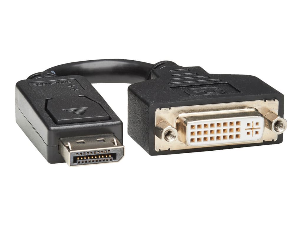 Tripp Lite 6in Displayport to DVI Adapter Video Converter DP-M to DVI-I-F 6"