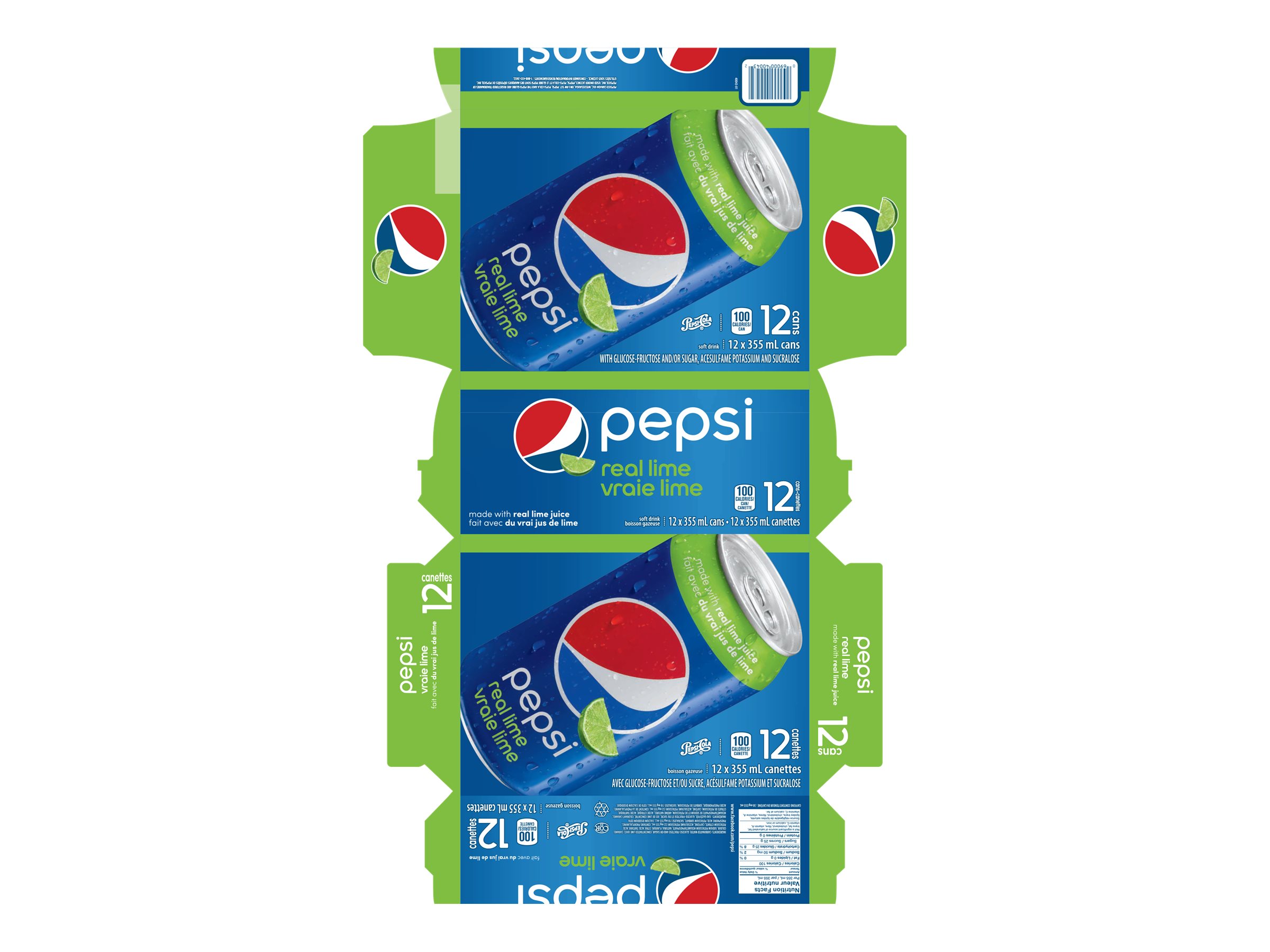 Pepsi Zéro Sucre 12 x 355 mL