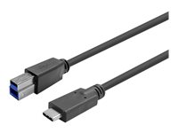 VivoLink USB 3.2 Gen 1 USB Type-C kabel 10m Sort