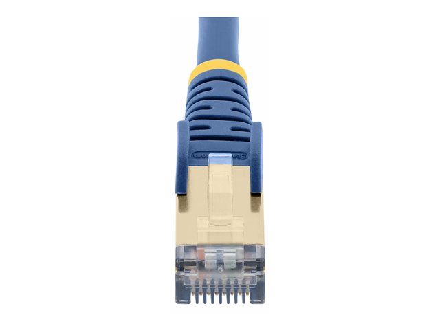 StarTech.com 10m CAT6A Ethernet Cable, 10 Gigabit Shielded Snagless RJ45 100W PoE Patch Cord, CAT 6A 10GbE STP Network Cable w/Strain Relief, Blue, Fluke Tested/UL Certified Wiring/TIA - Category 6A - 26AWG (6ASPAT10MBL) - patch kabel - 10 m - modrá – foto 7