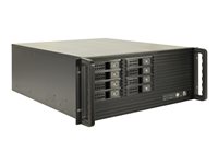 Inter-Tech IPC 4U-4508 Rackversion Forlænget ATX / SSI EEB Ingen strømforsyning Sort