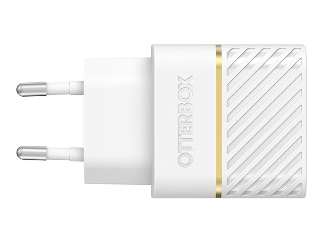 OtterBox Wall Charger - Adaptateur secteur - 20 Watt (USB-C) - blanc - Europe (sauf Royaume-Uni, Irlande, Malte et Chypre)