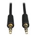 Eaton Tripp Lite Series 3.5mm Mini Stereo Audio Cable for Microphones, Speakers and Headphones (M/M), 1 ft. (0.31 m)