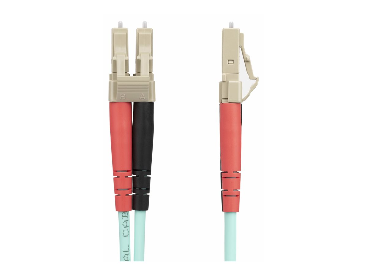 StarTech.com 20m (65ft) LC/UPC to LC/UPC OM4 Multimode Fiber Optic Cable, 50/125µm LOMMF/VCSEL Zipcord Fiber, 100G Networks, Low Insertion Loss, LSZH Fiber Patch Cord - patch kabel - 20 m - 20 m - vodě - barva – foto 2