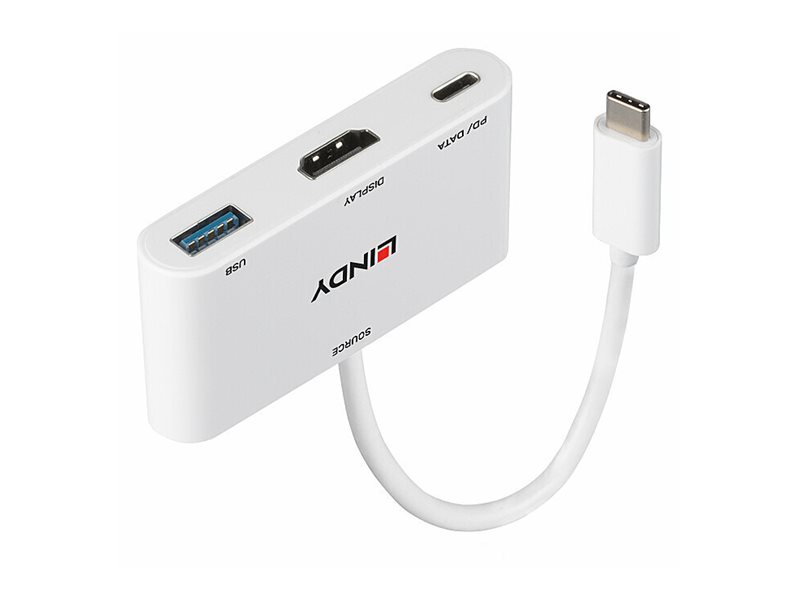 LINDY USB 3.1, Type C, to HDMI, Converter, with PD