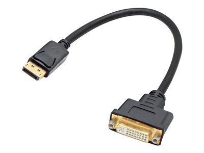 AddOn 8in DisplayPort to DVI-I Adapter Cable
