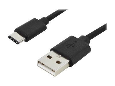 DIGITUS USB 2.0 Anschlusskabel Typ A -C St/St 1.8m, sw - AK-300136-018-S