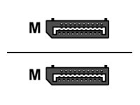 M-CAB 20 pin DisplayPort han -> 20 pin DisplayPort han 3 m Sort