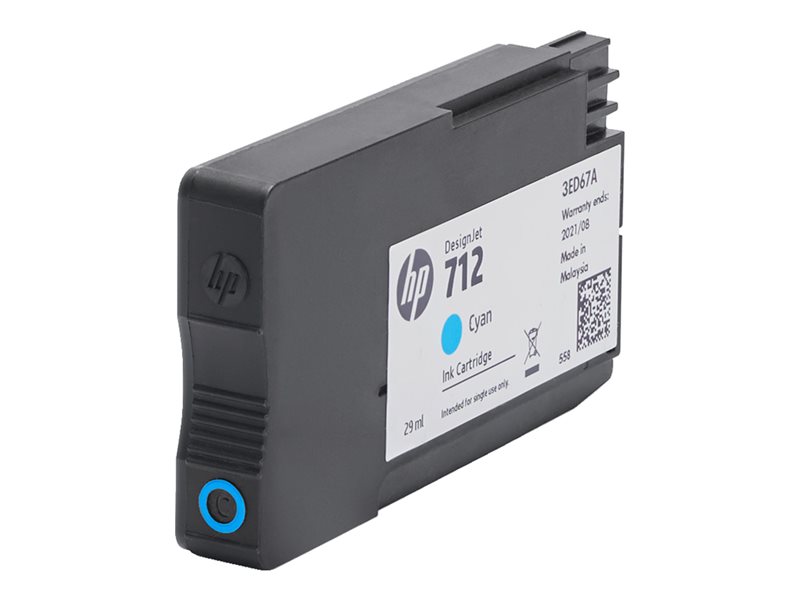 HP 712 - cyan - original - DesignJet - cartouche d\'encre