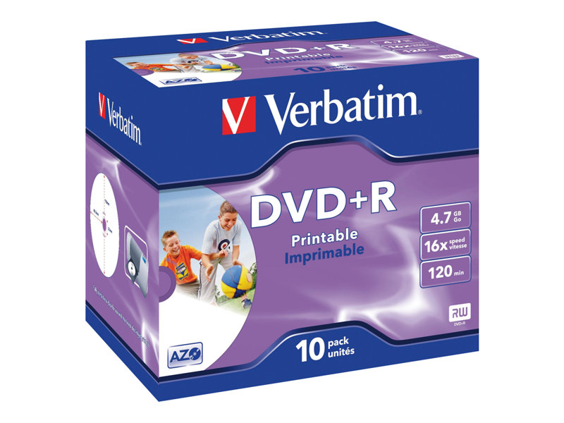 Verbatim DataLifePlus - DVD+R x 10 - 4.7 Go - support de stockage