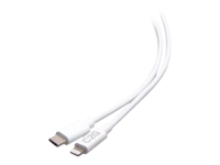 C2G 10ft (3m) USB-C Male to Lightning Male Sync and Charging Cable - White