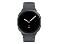 Samsung Galaxy Watch8 - 40 mm - graphite - smart watch with sport band - rubber - graphite - band size: S/M - display 1.34" -