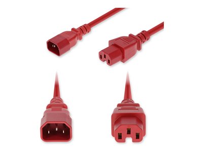 AddOn - Power cable - IEC 60320 C14 to IEC 60320 C15