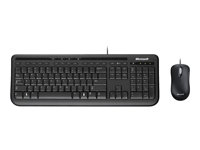 Microsoft Wired Desktop 600 Tastatur og mus-sæt Kabling
