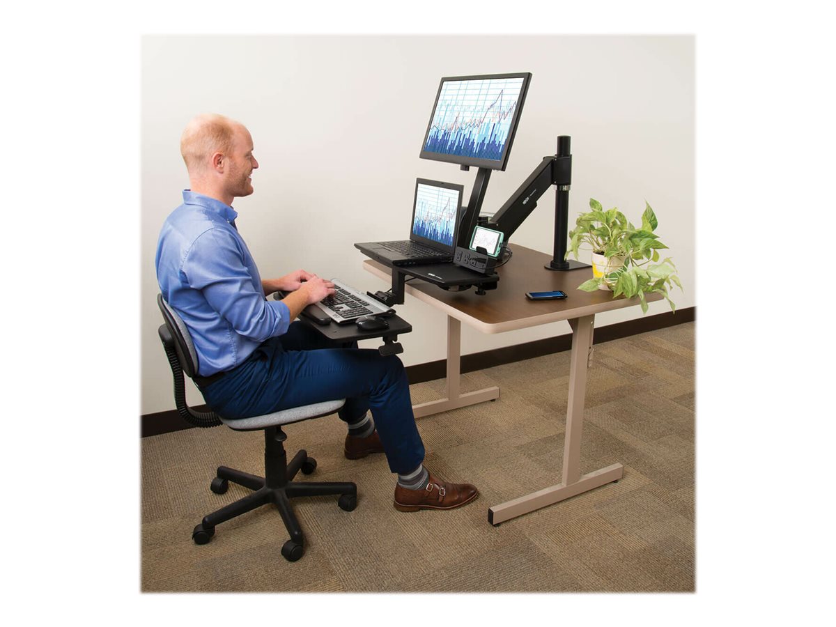 GCP Products Standing Desk Converter - 32 Inch Adjustable Sit To