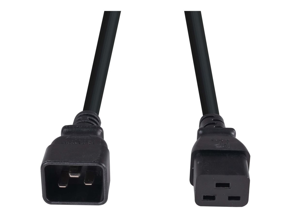 Dynamix power extension cable IEC 60320 C20 to IEC 60320 C19 50 Product shot Front 79800
