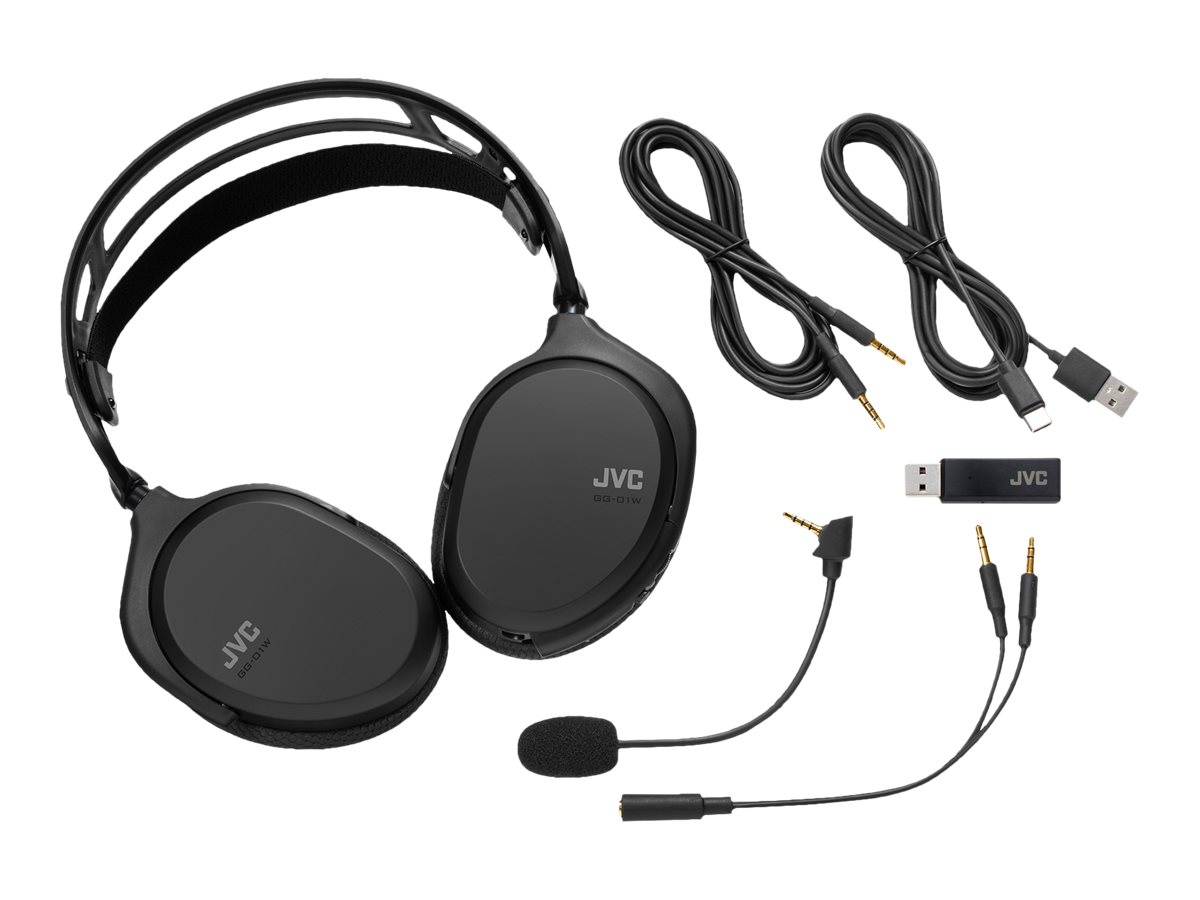 JVC Wireless Full Size Gaming Headset - Black - GG-01W