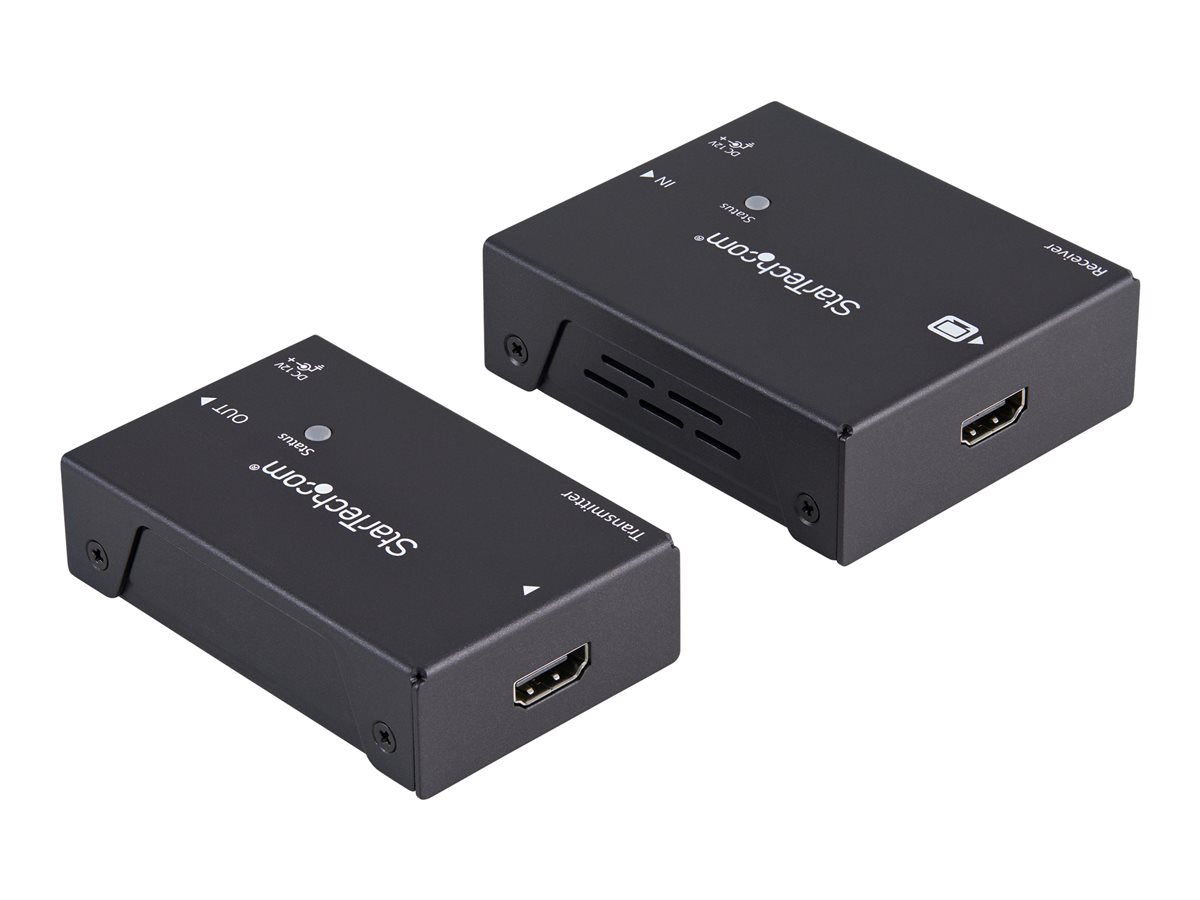 StarTech.com 330 ft. (100 m) HDMI Over CAT5e / CAT6 Extender - HDMI over CAT5e - HDBaseT Extender - 4K30 - HDMI Video Extender (ST121HDBTPW) - video/audio nástavec – foto 2