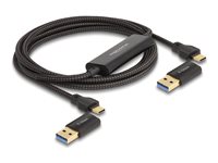 DeLOCK USB-C kabelsæt 2m Sort