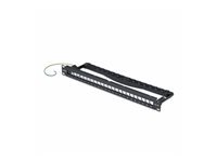 Startech - Panneau de correction keystone vierge - with cable management bar, for RJ45 - montable sur mur, montable sur rack 