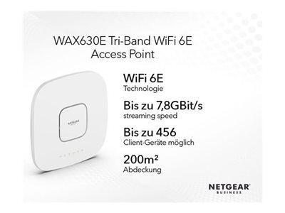 NETGEAR WAX630E-100EUS, Netzwerk Accesspoints & NETGEAR  (BILD3)