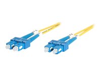 Startech 2m Fiber Optic Cable - Single-Mode Duplex 9/125 - LSZH - SC/SC - OS1 - SC to SC Fiber Patch Cable (SMFIBSCSC2) - patch cable - 2 m - 2 m - yellow