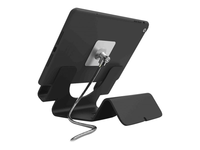 Compulocks Universal Tablet Holder with Keyed Cable Lock - Sicherer Tischständer für Tablet - Schwarz