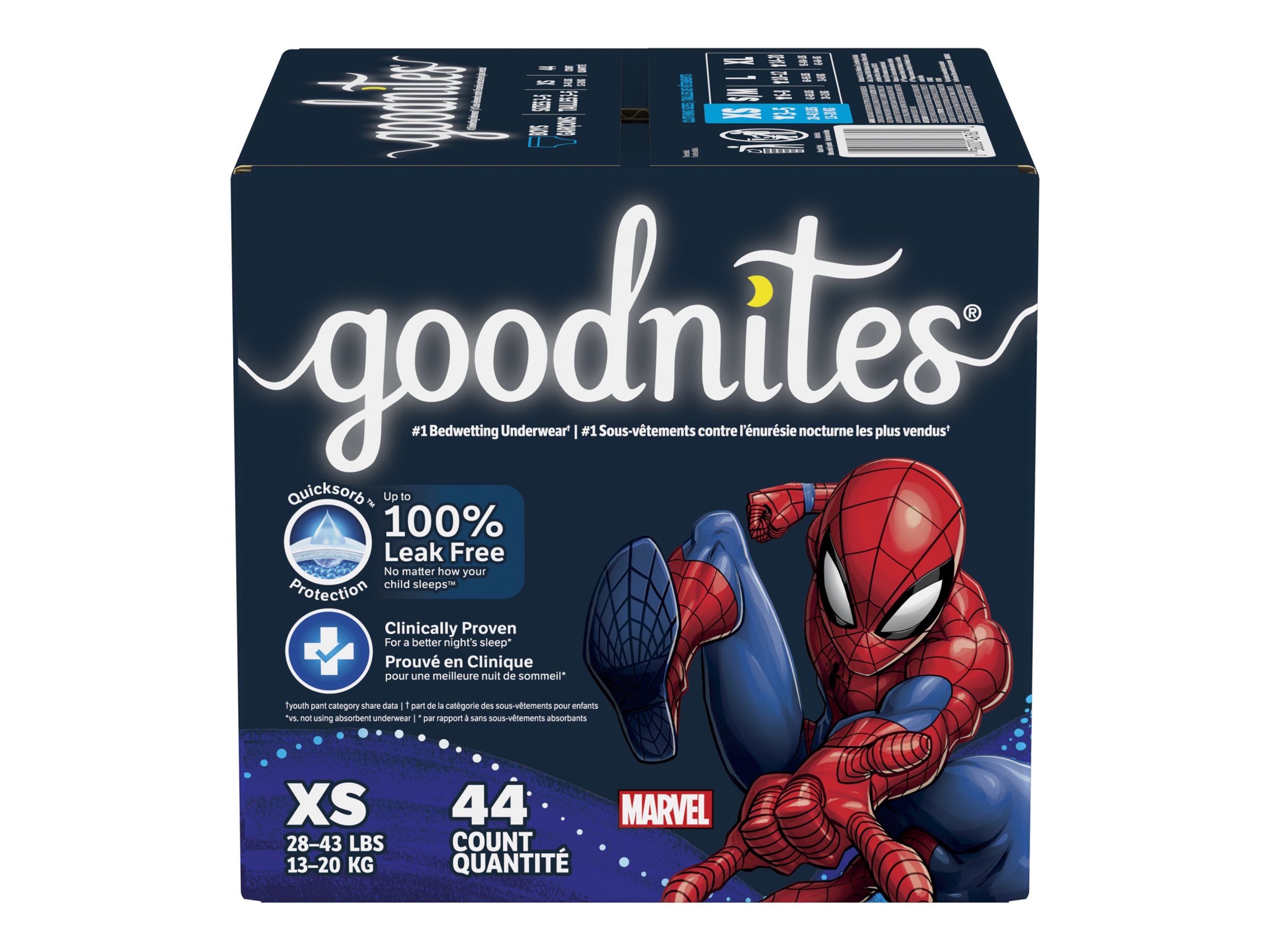 Goodnites Overnight Underwear for Boys, S/M (43-68 lb.), 14 Ct, Diapers &  Training Pants