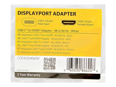 STARTECH USB-C zu HDMI Adapter - USB Typ