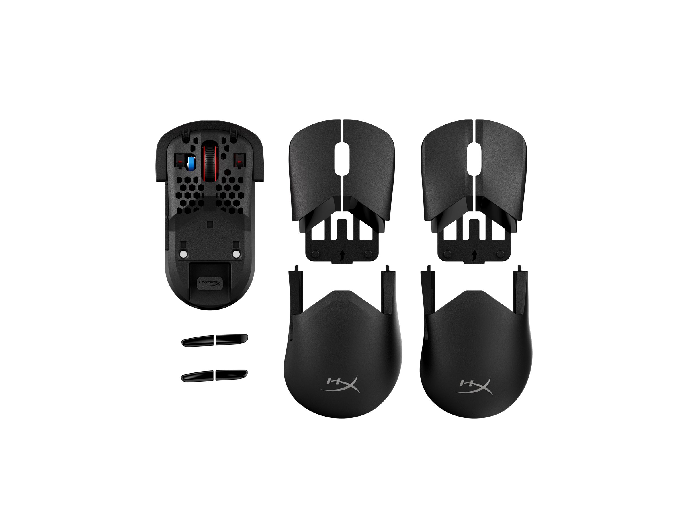 HyperX Pulsefire Saga Pro mouse 2.4 GHz Bluetooth 5.0 USB Product shot Close-up 75801