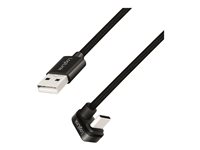LogiLink USB 2.0 USB Type-C kabel 3m Sort
