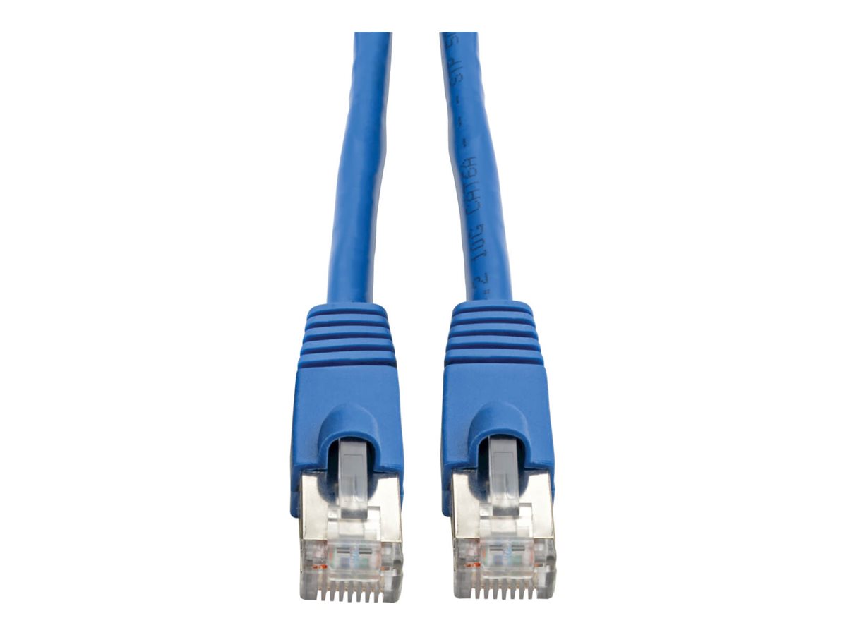 Eaton Tripp Lite Series Cat6a 10G Snagless Shielded STP Ethernet Cable (RJ45 M/M), PoE, Blue, 20 ft. (6.09 m)