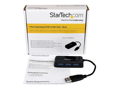 STARTECH.COM ST4300MINU3B, Kabel & Adapter USB Hubs, 4  (BILD1)