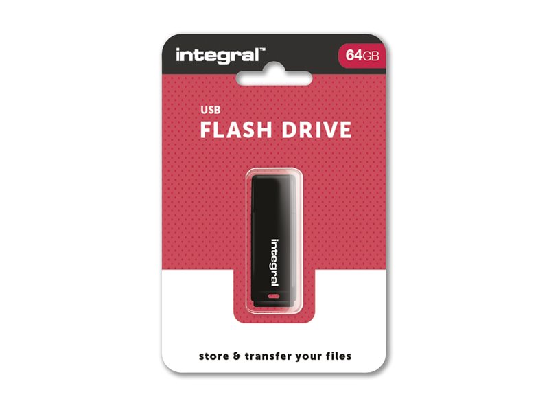 Integral - clé USB - 64 Go (INFD64GBBLK)