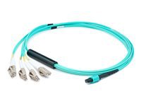 AddOn - Cordon de raccordement - LC/UPC multimode (M) pour multimode MPO / UPC (F) - 1 m 