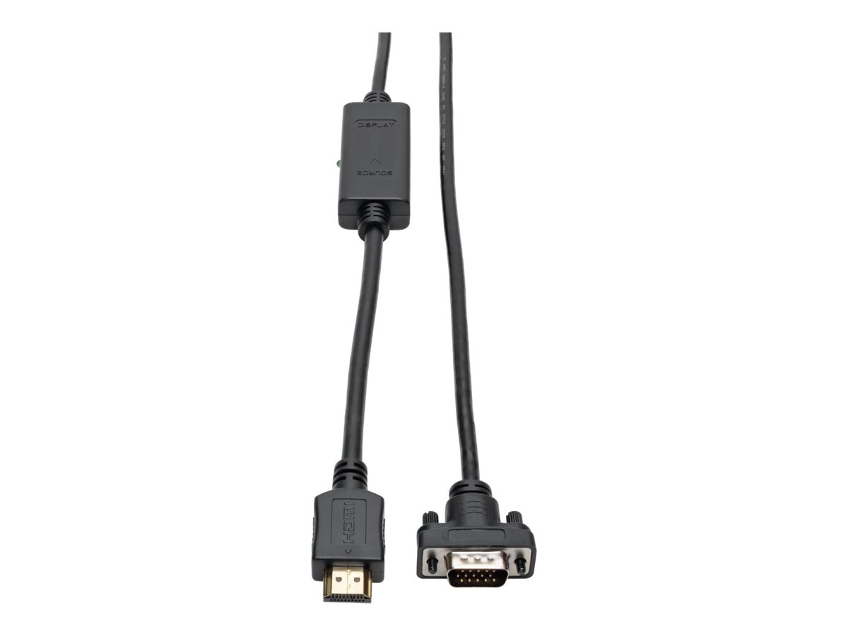Tripp Lite HDMI to VGA Active Adapter Converter Cable Low Profile HD15 M/M 1080p 10ft 10'