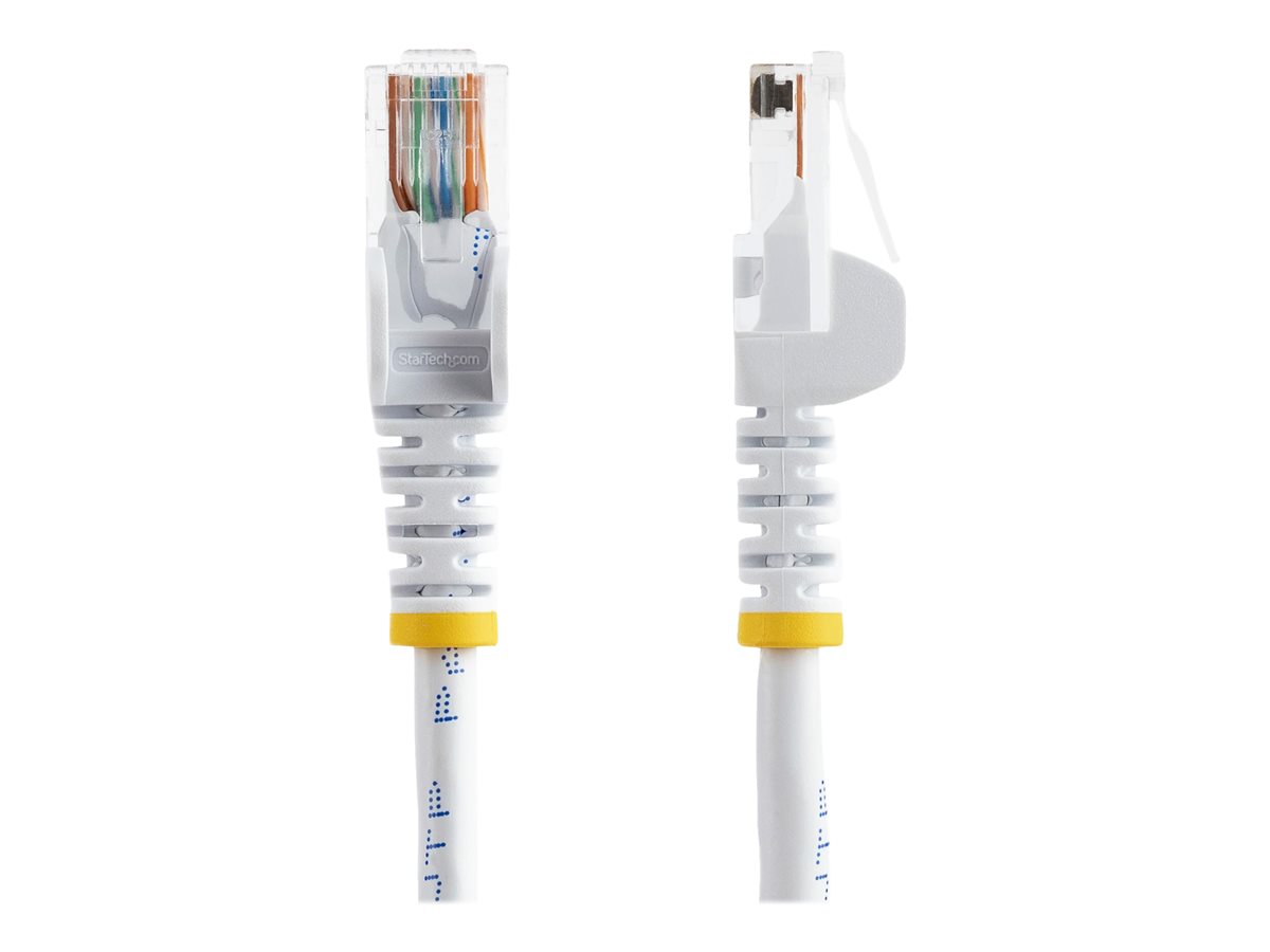 StarTech.com 1m White Cat5e / Cat 5 Snagless Patch Cable - patch kabel - 1 m - bílá