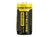 NITECORE RCR123A Batterier til generelt brug (genopladelige) 650mAh