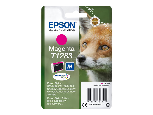 Image of Epson T1283 - M size - magenta - original - ink cartridge