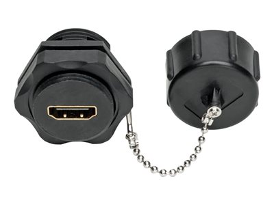 Tripp Lite 4K HDMI Coupler with Ethernet (F/F), Industrial High Speed, 4K x 2K (@ 60 Hz), IP68 Rated, Dust Cap