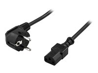 DELTACO DEL-109E Strømkabel 1m Sort