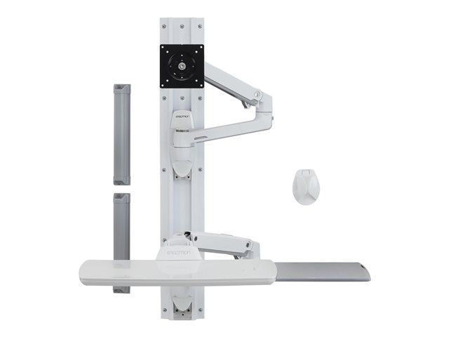 Image of Ergotron LX Wall Mount System mounting kit - Patented Constant Force Technology - for LCD display / keyboard / mouse - white