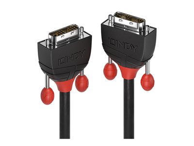 LINDY DVI-D Single Link Kabel Black Line 1m