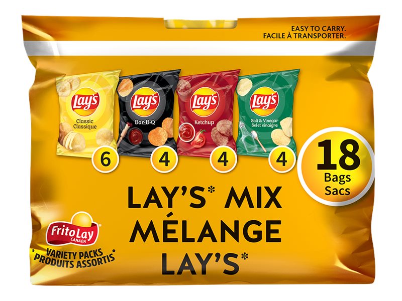 Frito-Lay Lay's Mix Variety Pack - 504g - 18's