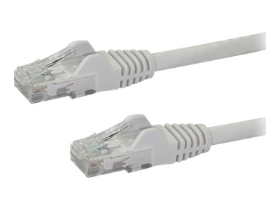 StarTech.com 8ft CAT6 Ethernet Cable, 10 Gigabit Snagless RJ45 650MHz 100W PoE Patch Cord, CAT 6 10GbE UTP Network Cable w/Strain Relief, White, Fluke Tested/Wiring is UL Certified/TIA