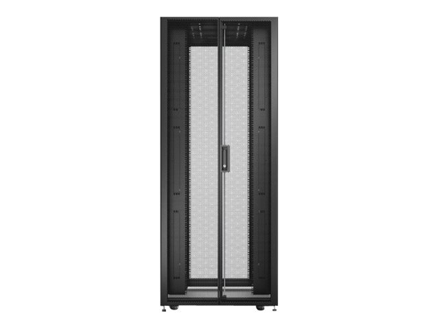 APC Easy Rack 42Ux800x1000 with Roof castors feet and 4Brackets No Side panels Bottom black