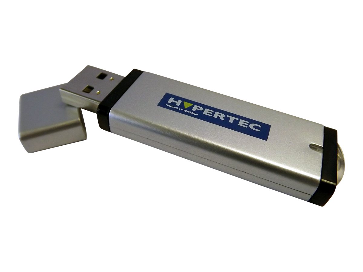 An image of Hypertec Slimline Flash Drive Encrypt Plus - USB flash drive - 4 GB