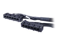 APC CAT6 UTP CMR 6XRJ-45 Black 15.2m