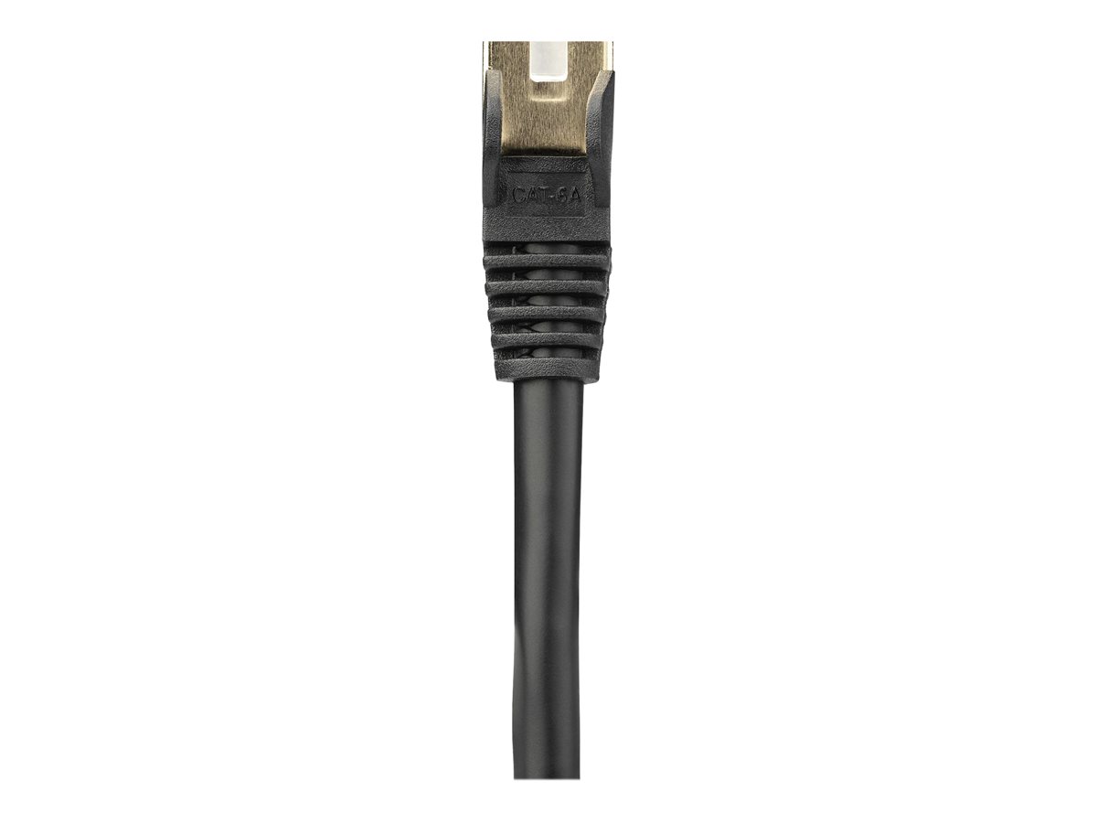 StarTech.com 7m CAT6A Ethernet Cable, 10 Gigabit Shielded Snagless RJ45 100W PoE Patch Cord, CAT 6A 10GbE STP Network Cable w/Strain Relief, Black, Fluke Tested/UL Certified Wiring/TIA - Category 6A - 26AWG (6ASPAT7MBK) - patch kabel - 7 m - černá – foto 8